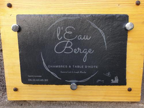 B&B / Chambres d'hôtes L-Eau Berge - Relais Motards - GTMC & Tour des Vaches B&B