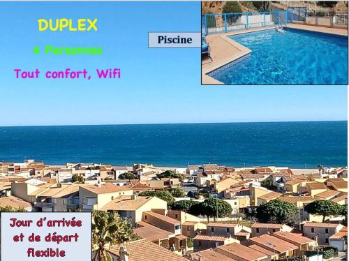 Duplex 6 personnes, vue mer, piscine, Wi-Fi - Location saisonnière - Fleury