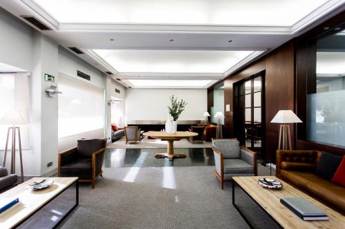 共用Lounge/電視區, 瓜達拉哈拉帕克斯酒店 (Hotel Pax Guadalajara) in 瓜達拉哈拉市中心