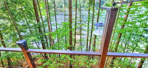 Island Waterfront Glamping - HotTub, Boat, Pet Friendly in Glenfield, USA