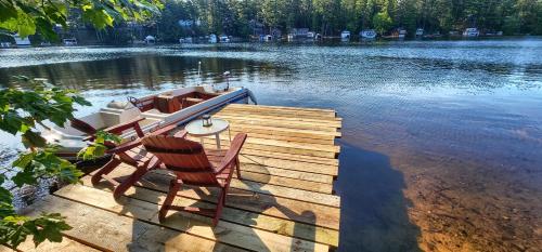 Omgivelser, Island Waterfront Glamping - HotTub, Boat, Pet Friendly in Old Forge (NY)