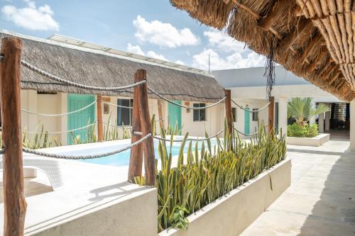 Kilátás, Hotel Pelicano in Chiquilá