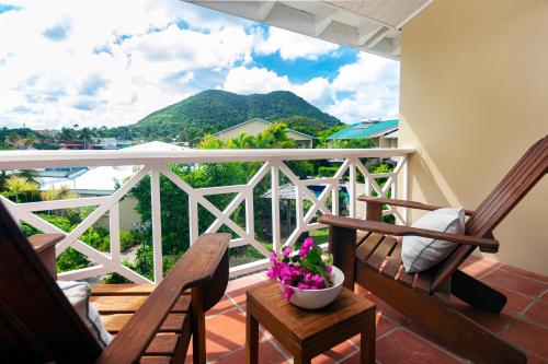 Erkély/terasz, Harmony Marina Suites in Rodney Bay