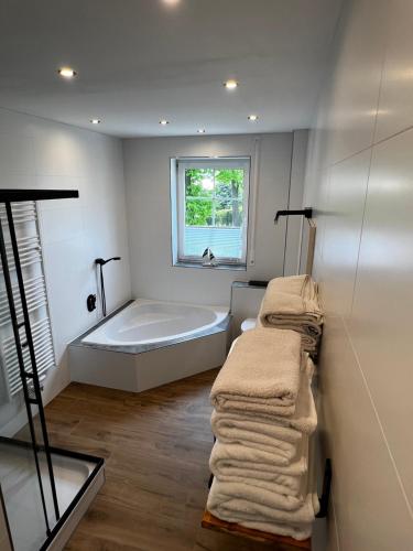 Fürdőszoba, Ferienwohnung zum Scheibe-See in Hoyerswerda