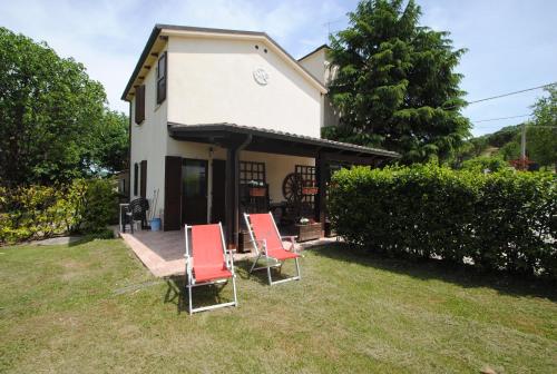 Viesnīcas āriene, Country House Villa Geminiani in Montalto delle Marche