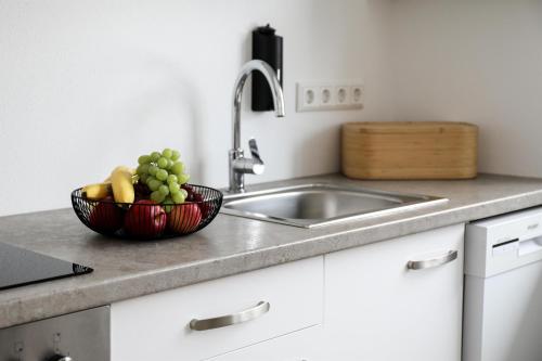Køkken, Alpen Apartment mit Dachterrasse & Parkplatz in Kundl