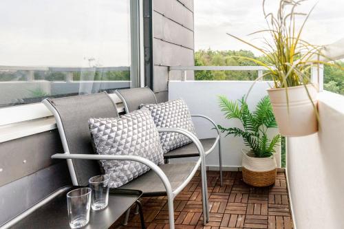 Kilátás, Nice Apartment with balcony in Linden in Linden
