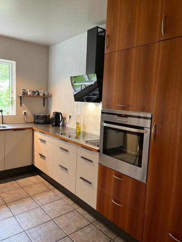 Kitchen, Jokla Guesthouse in Egilsstadir