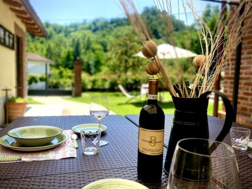Casa con giardino monferrato Il Fienile in Grognardo