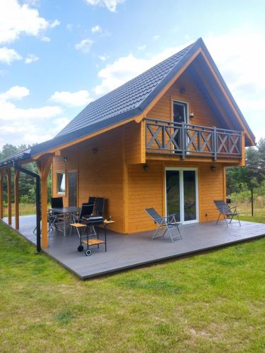 Oaza Szkotowo - domek całoroczny/letniskowy mazury