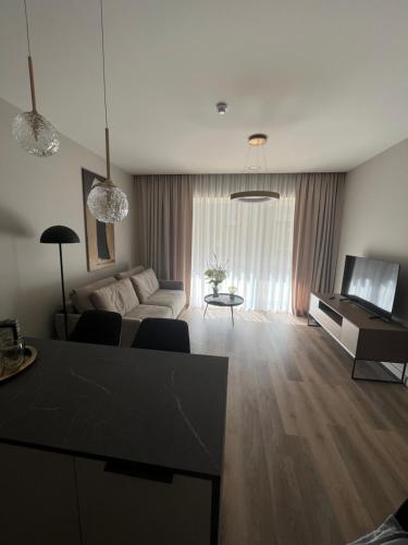 Közös társalgó / TV, Obelų namai, self check-in, free parking (Obelu namai, self check-in, free parking) in Purmaliai