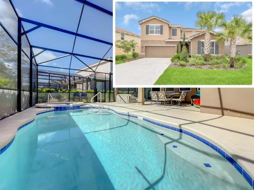 7 Bedroom 6 Bath Home with Private Pool Spa Walk to Solterra Clubhouse Lazy River 20 min from Disney in Davenport, USA