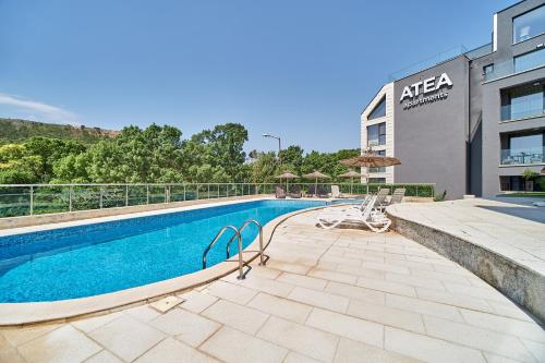 . ATEA complex with pool next to the beach