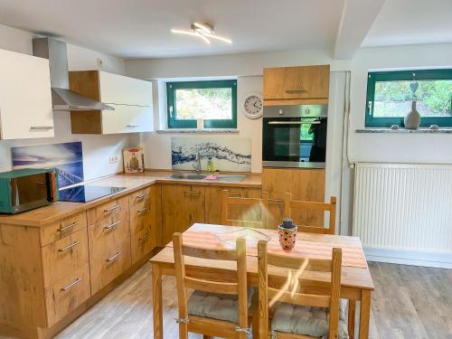 virtuve, Ferienwohnung am Wurlsee in Lychen