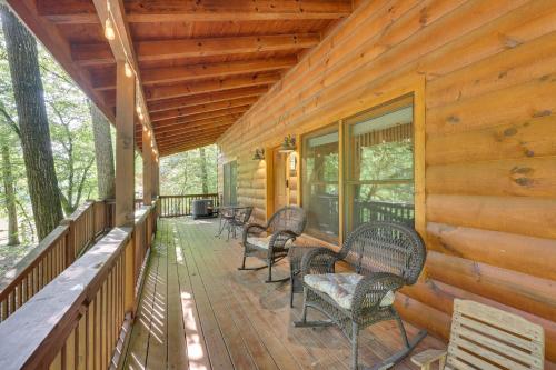 Riverfront Ellijay Cabin with Deck and Pool Access!