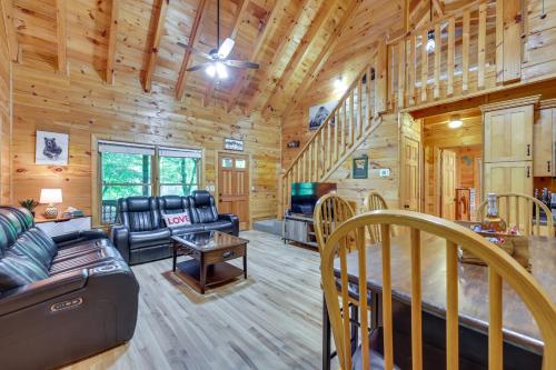 Riverfront Ellijay Cabin with Deck and Pool Access!