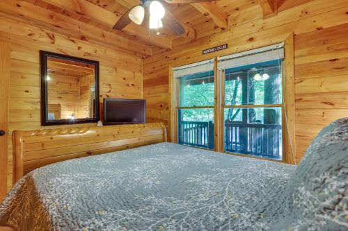 Riverfront Ellijay Cabin with Deck and Pool Access!