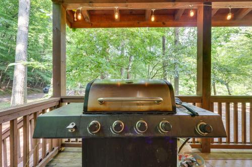 Riverfront Ellijay Cabin with Deck and Pool Access!