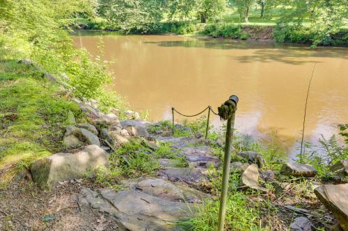 Riverfront Ellijay Cabin with Deck and Pool Access!