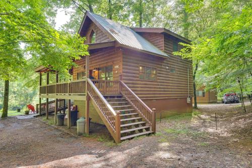 Riverfront Ellijay Cabin with Deck and Pool Access!