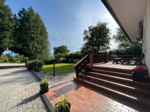 Erkély/terasz, Ferienwohnung Wallmerhof am ländlichen Wimberg (Ferienwohnung Wallmerhof am landlichen Wimberg) in Adnet