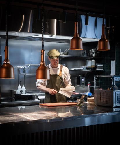 ห้องอาหาร, โรงแรมเบิร์กสตาเดนส์ (Bergstadens Hotel) in โรโรส