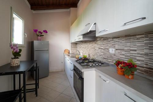 virtuve, Villa Falcone in Alvignano
