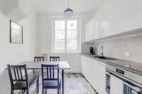 Kitchen, Le White Cozy - Lyon - Croix Rousse near Vieux Lyon