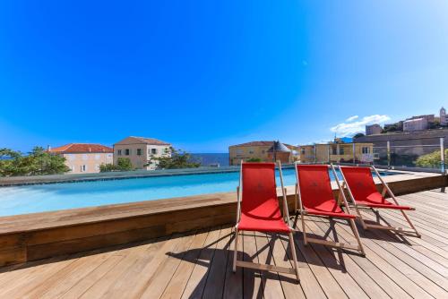Bazen, Hotel Mediterranee in Calvi