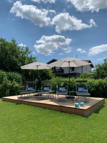 Dārzs, Chiemgau-LOFT zwischen Seenzauber und Gipfelglück (Chiemgau-LOFT zwischen Seenzauber und Gipfelgluck) in Riedering