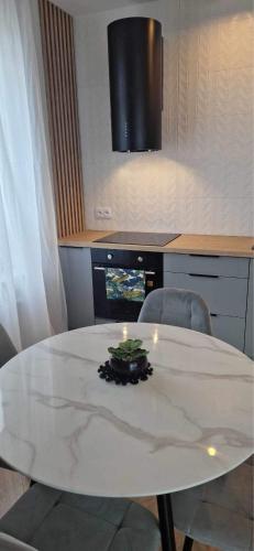 кухня, Apartament Szmaragdowy. in Седльце