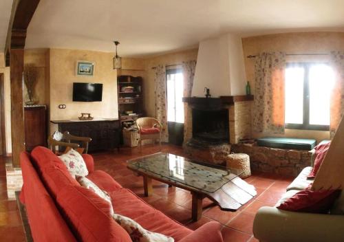 設施, Gran Casa, Lagunas de Ruidera, BBQ, porche, chimenea in 奧薩德蒙鐵爾