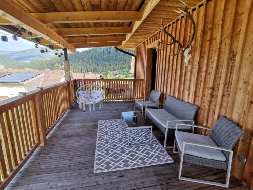 陽台/露台, Ferienwohnung Pilgram-Huber in 阿福瑞茲埃姆西