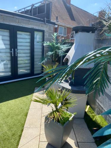 Mini Love Island style guest house with a hot private swimming pool and heated dining pod, secretly located in the busy suburbs of Nottingham