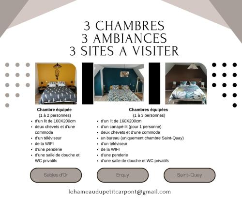 Le Hameau du Petit Carpont - Chambres d'hôtes Baie de Saint Brieuc-entre Paimpol et Erquy