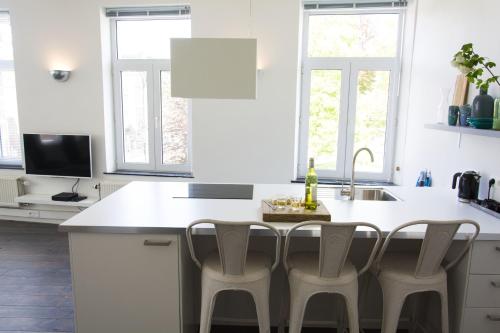 Κουζίνα, Entre Deux Pays Apartments in Σπα