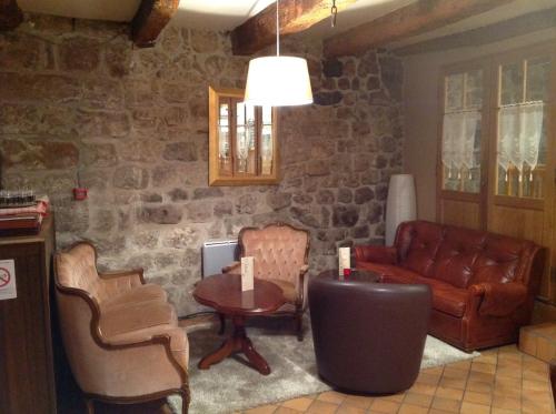 Krogs/atpūtas telpa, L'Auberge De Montpezat in Montpezat-sous-Bauzon