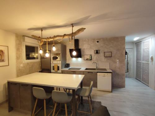 кухня, Appartement en bord de Loire in Saint-Jean-de-Braye