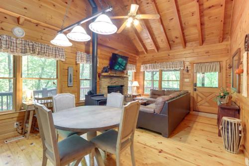 Ellijay Cabin with Deck and Hot Tub!