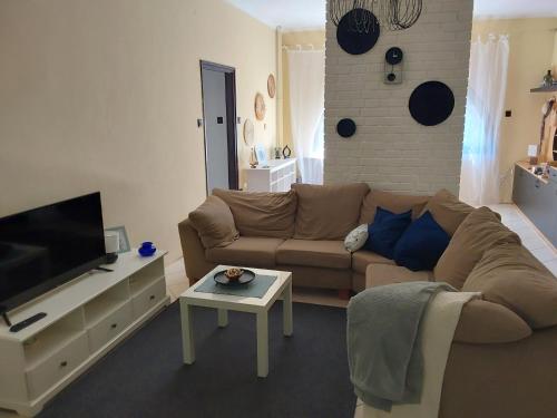Közös társalgó / TV, Türkiz Apartman - 5 szobás 13 fős apartmanház 4km a Balaton- Balatonszabadi (Turkiz Apartman - 5 szobas 13 fos apartmanhaz 4km a Balaton- Balatonszabadi) in Balatonszabadi