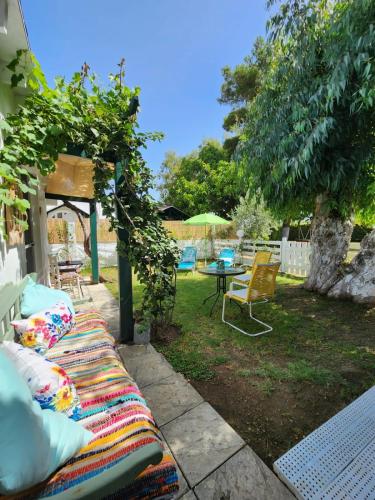 Under the vine garden house