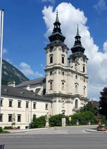 Stiftsblick in Spital am Pyhrn, Österreich