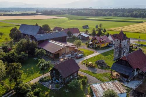 Viesnīcas āriene, Ferienhaus Schlossbauer in Spielberg