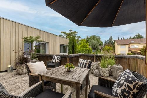 balkon/terras, Villa Neugarten in Hagnau