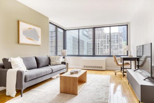 Midtown 1BR w DM Elevator Gym nr Times Sq NYC-798 in New York, USA