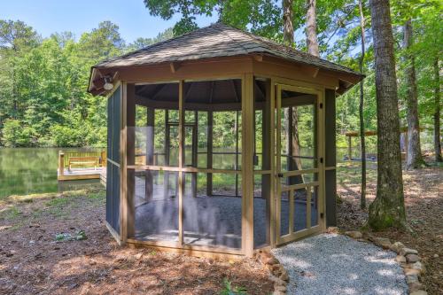 Lakefront Hamilton Cabin with Dock and Fire Pit!