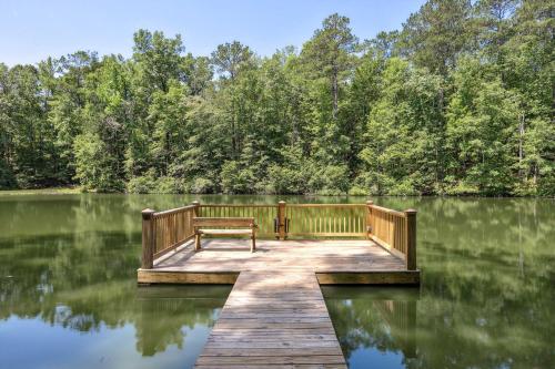 Lakefront Hamilton Cabin with Dock and Fire Pit!