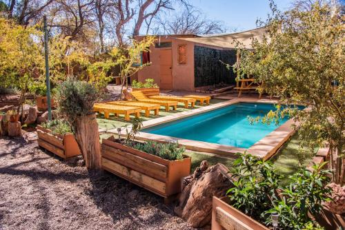 Jardín, Casa Voyage Hostel in San Pedro de Atacama