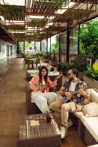 ระเบียง/ชานเรือน, Hotel Pance 122 Wellness Spa in ชุมชนปันเซ