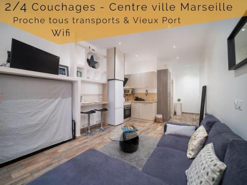 Appartement tout équipé 2 à 4 couchages au coeur du Vieux Port - Location saisonnière - Marseille